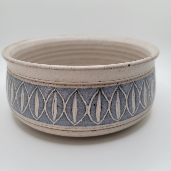 Zion Studio Pottery Vintage 1982 Bowl Blue - Picture 3 of 8